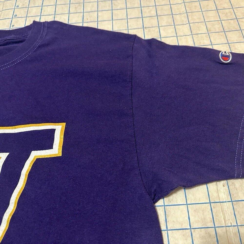 UW Washington Huskies Purple 80’s Wolf T-Shirt Men’s Size Large Y2K VTG Champion - Picture 4 of 13